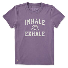 Women's Inhale Exhale Lotus Arch Short Sleeve Crusher Tee