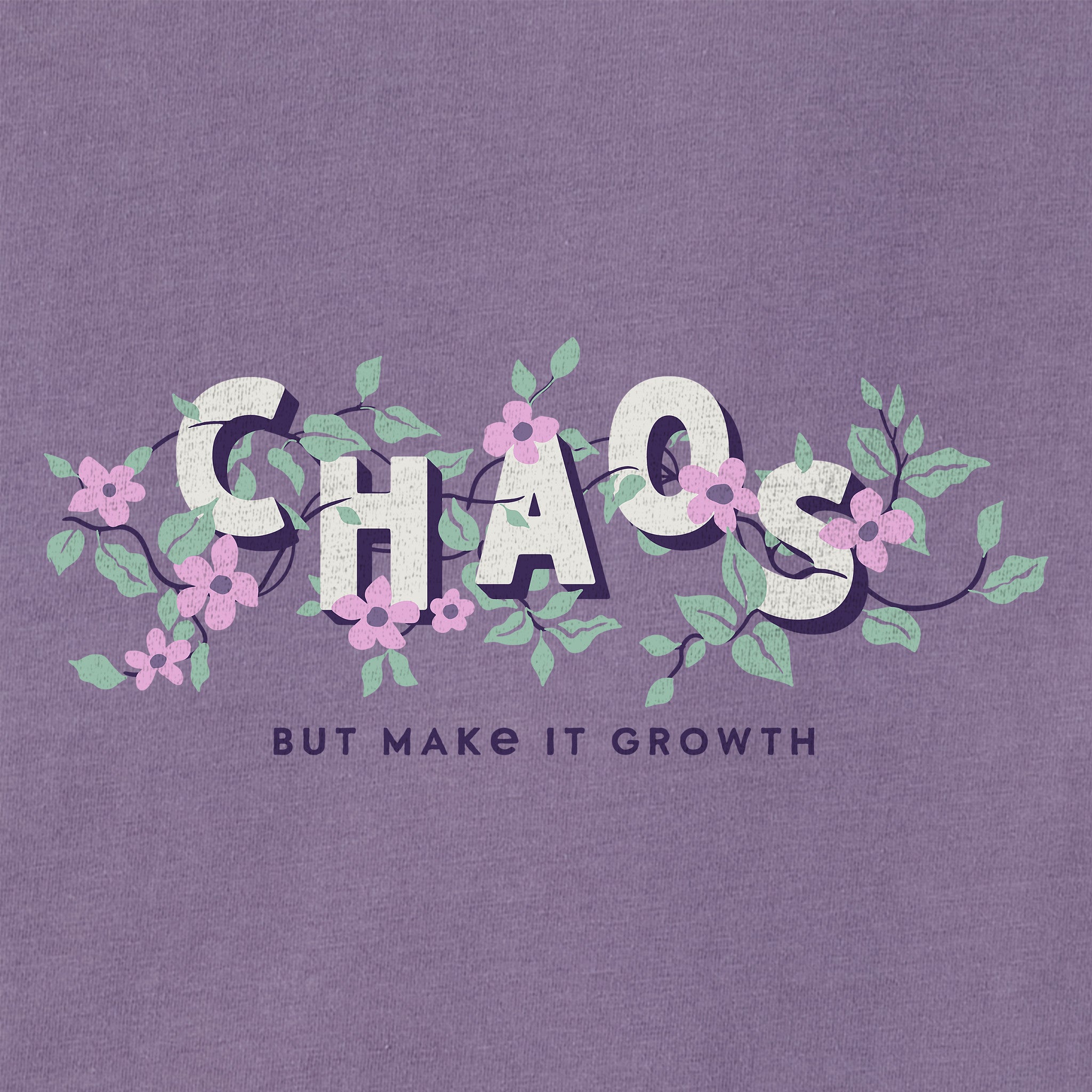 Women's Chaos But Make it Growth Short Sleeve Crusher Tee