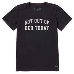 Women's Got Out of Bed Today Arch Short Sleeve Crusher Tee
