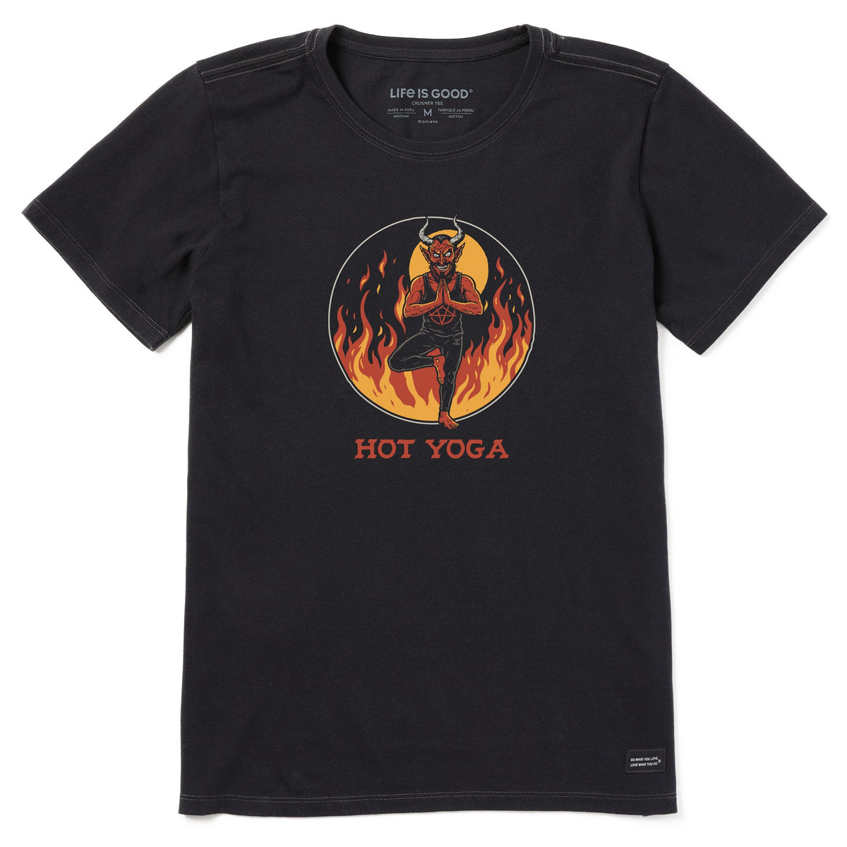 Women's Hot Yoga Devil Short Sleeve Crusher Tee