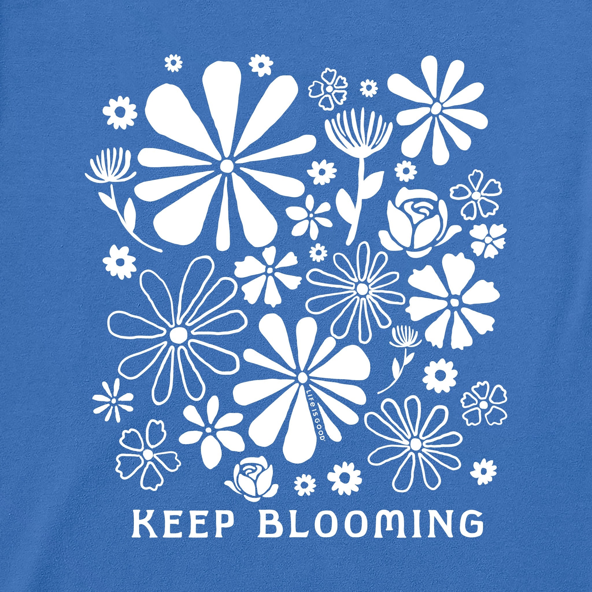 Women's Keep Blooming Flowers Crusher Boxy Tank