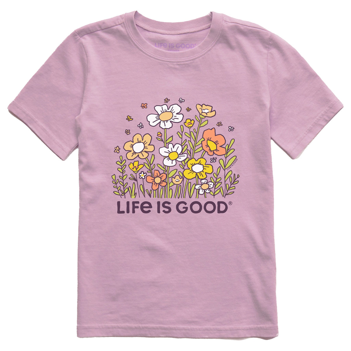 Kids Wildflower Smattering Short Sleeve Crusher Tee