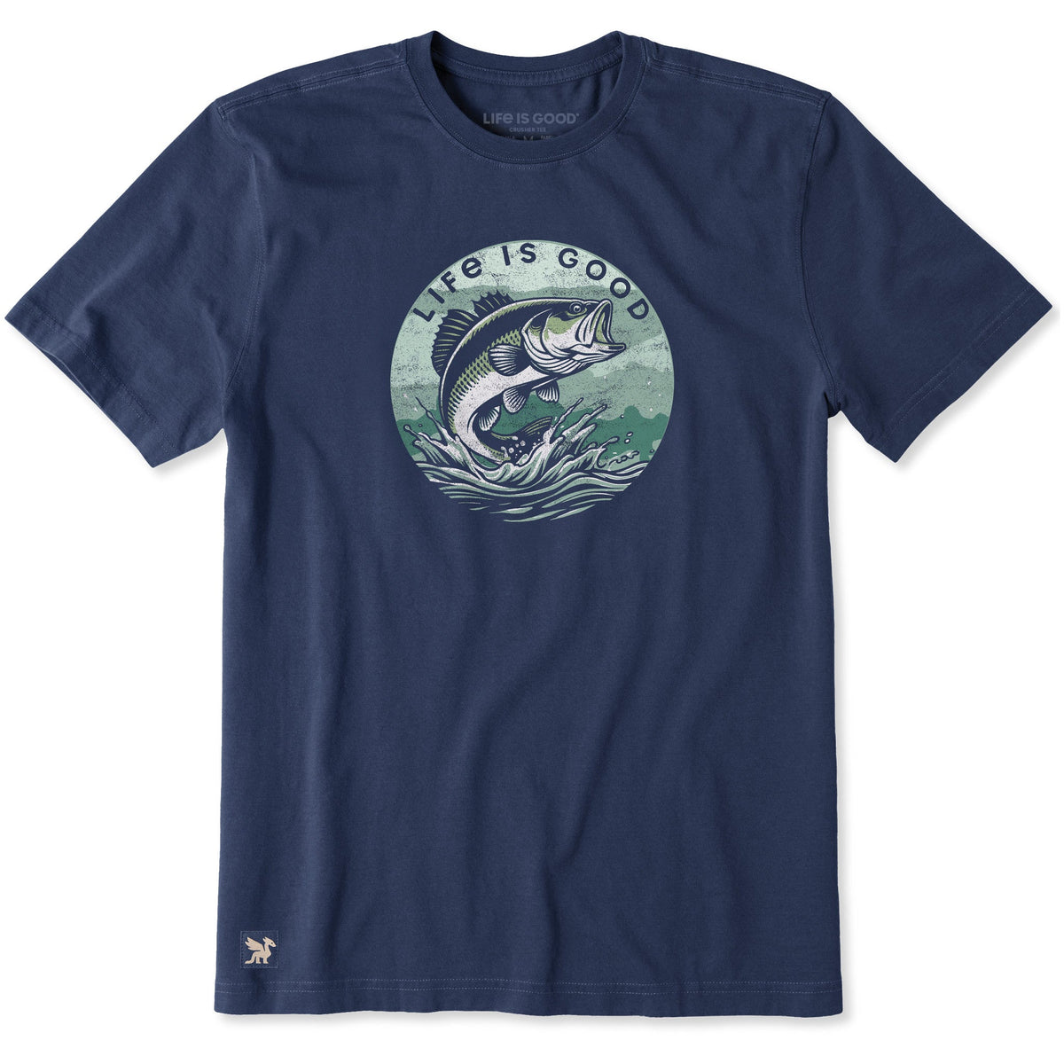 Men's Bass Jumping Short Sleeve Crusher Tee