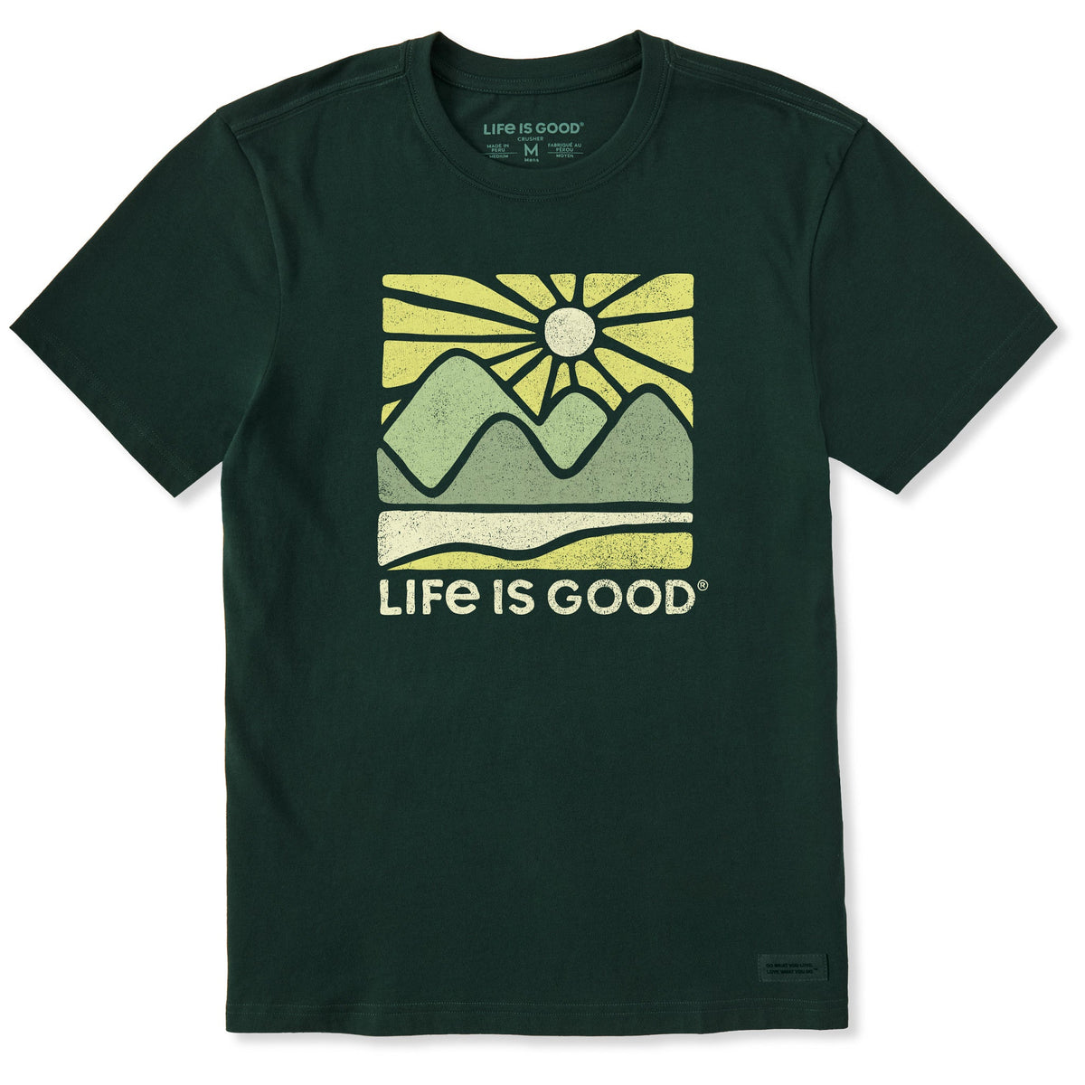 Men's A Sunset Mountain Short Sleeve Crusher Tee