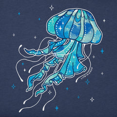 Women's Jellyfish on the Loose Short Sleeve Crusher Boxy Tee