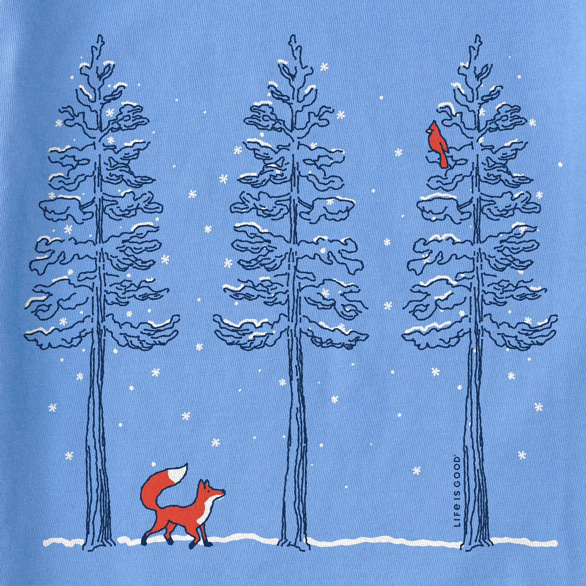 Women's Cardinal and Fox Long Sleeve Crusher Boxy Tee