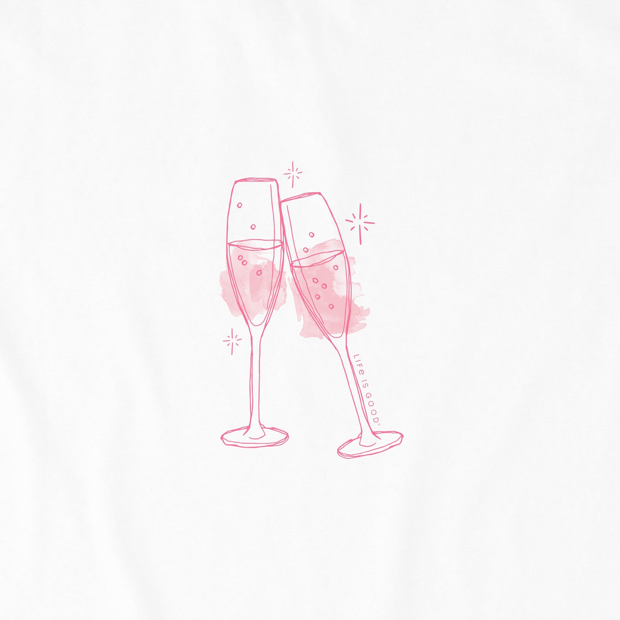 Women's Clinking Champagne Crusher-LITE Shrunken Tee