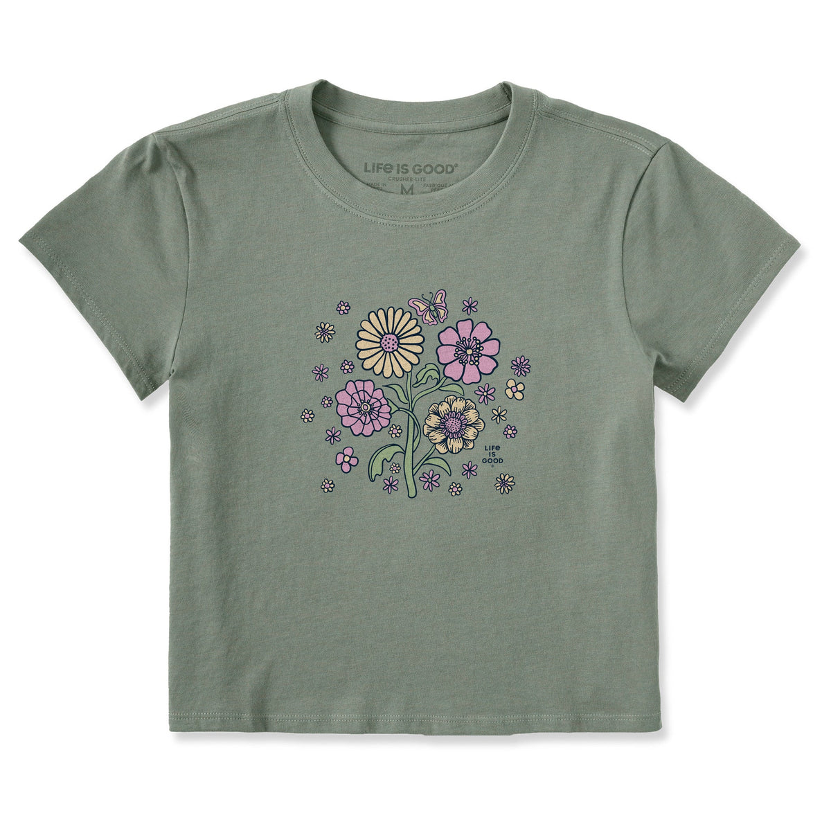 Women's A Butterfly Among Flowers Crusher-LITE Shrunken Tee