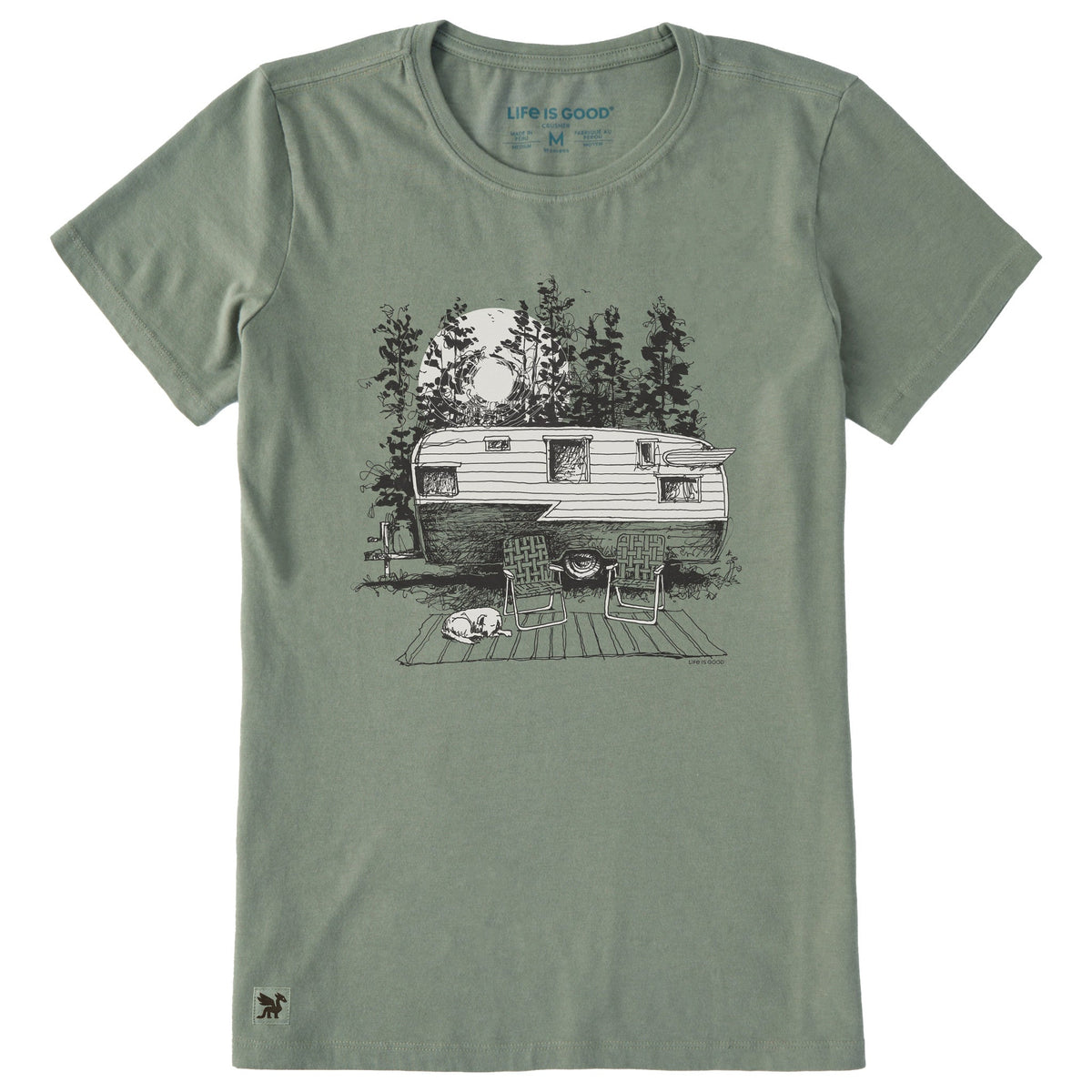 Women's Camper in the Woods Short Sleeve Crusher Tee