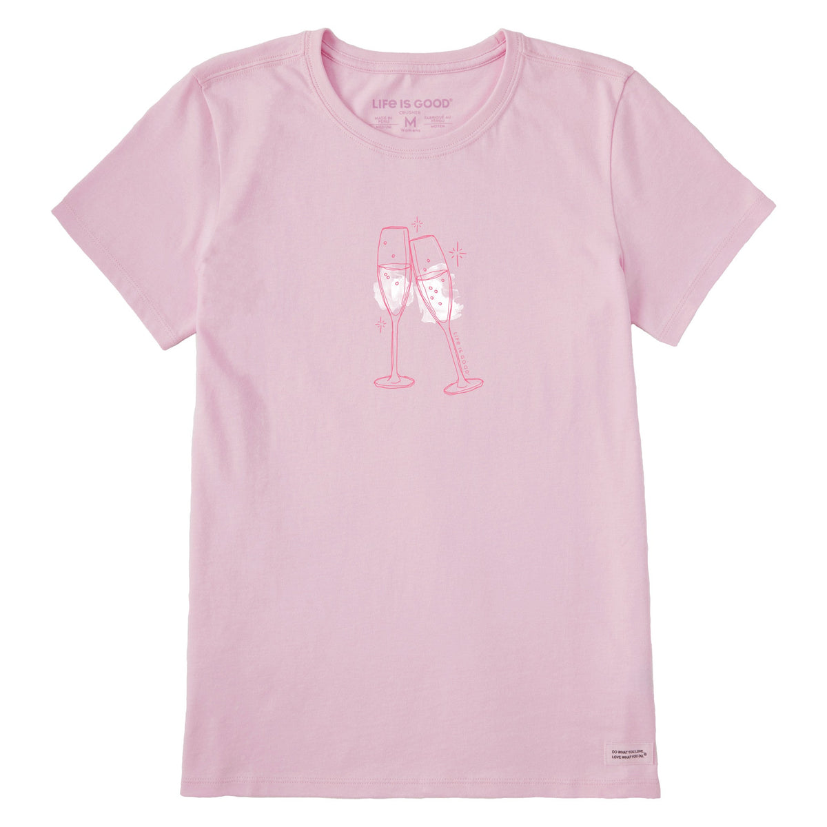 Women's Clinking Champagne Short Sleeve Crusher Tee