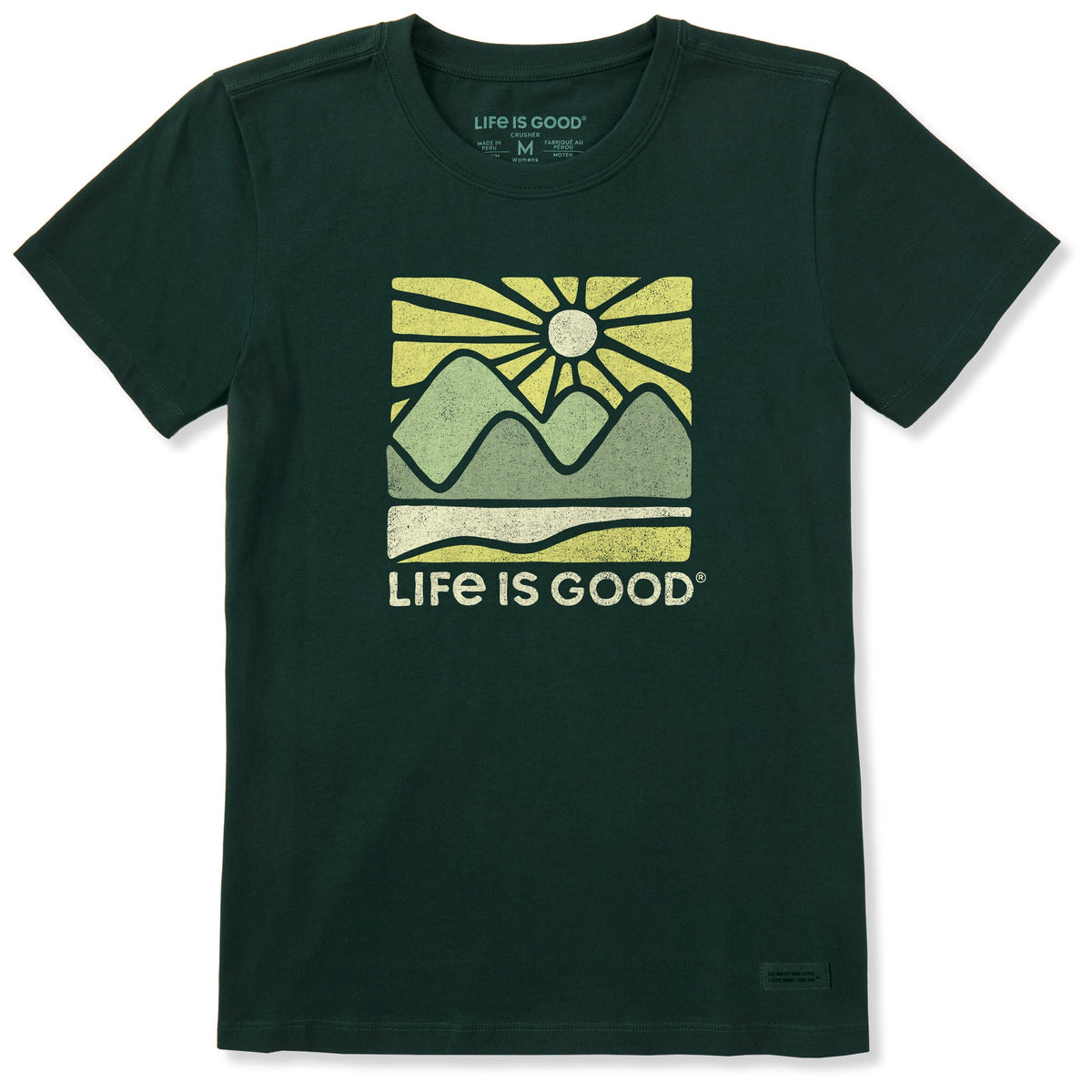 Women's A Sunset Mountain Short Sleeve Crusher Tee