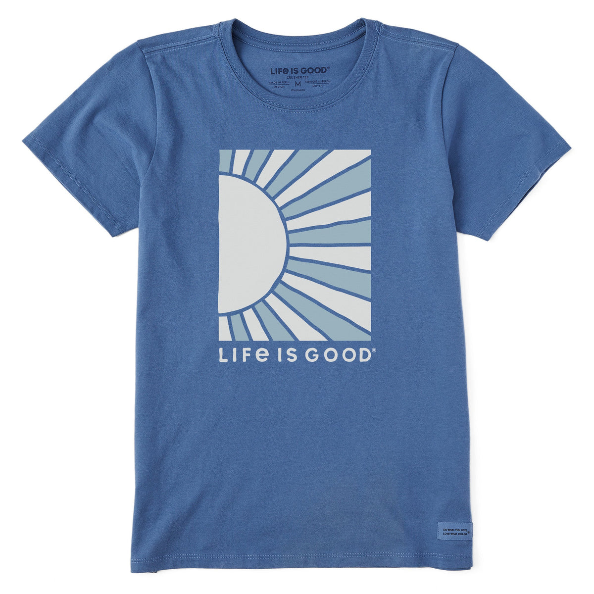 Women's Half Sun Rays Short Sleeve Crusher Tee