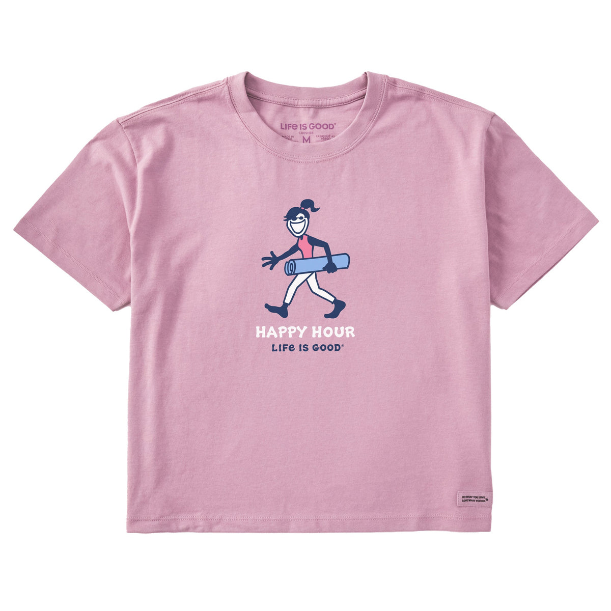 Women's Happy Hour Yoga Arch Short Sleeve Crusher Boxy Tee