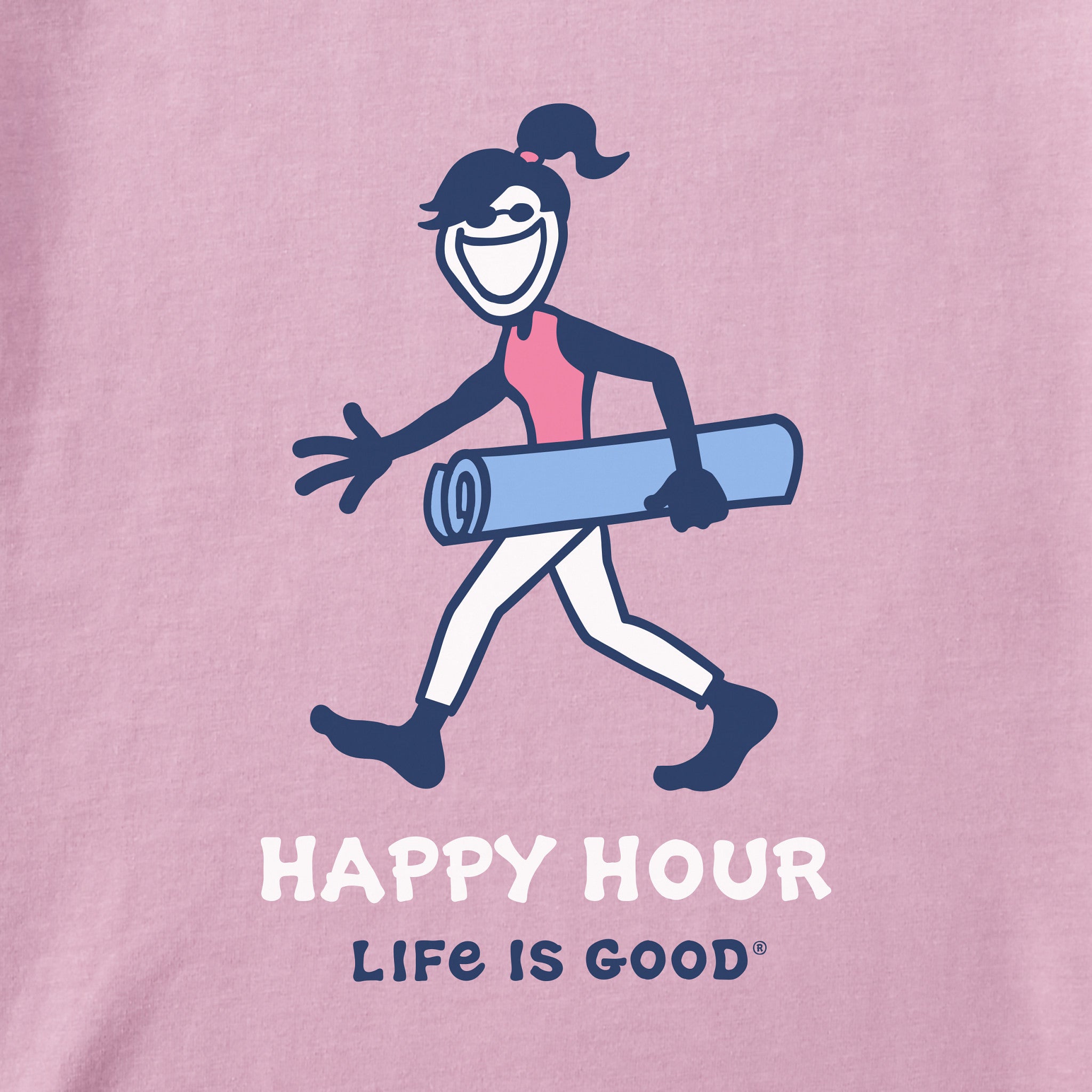 Women's Happy Hour Yoga Arch Short Sleeve Crusher Boxy Tee