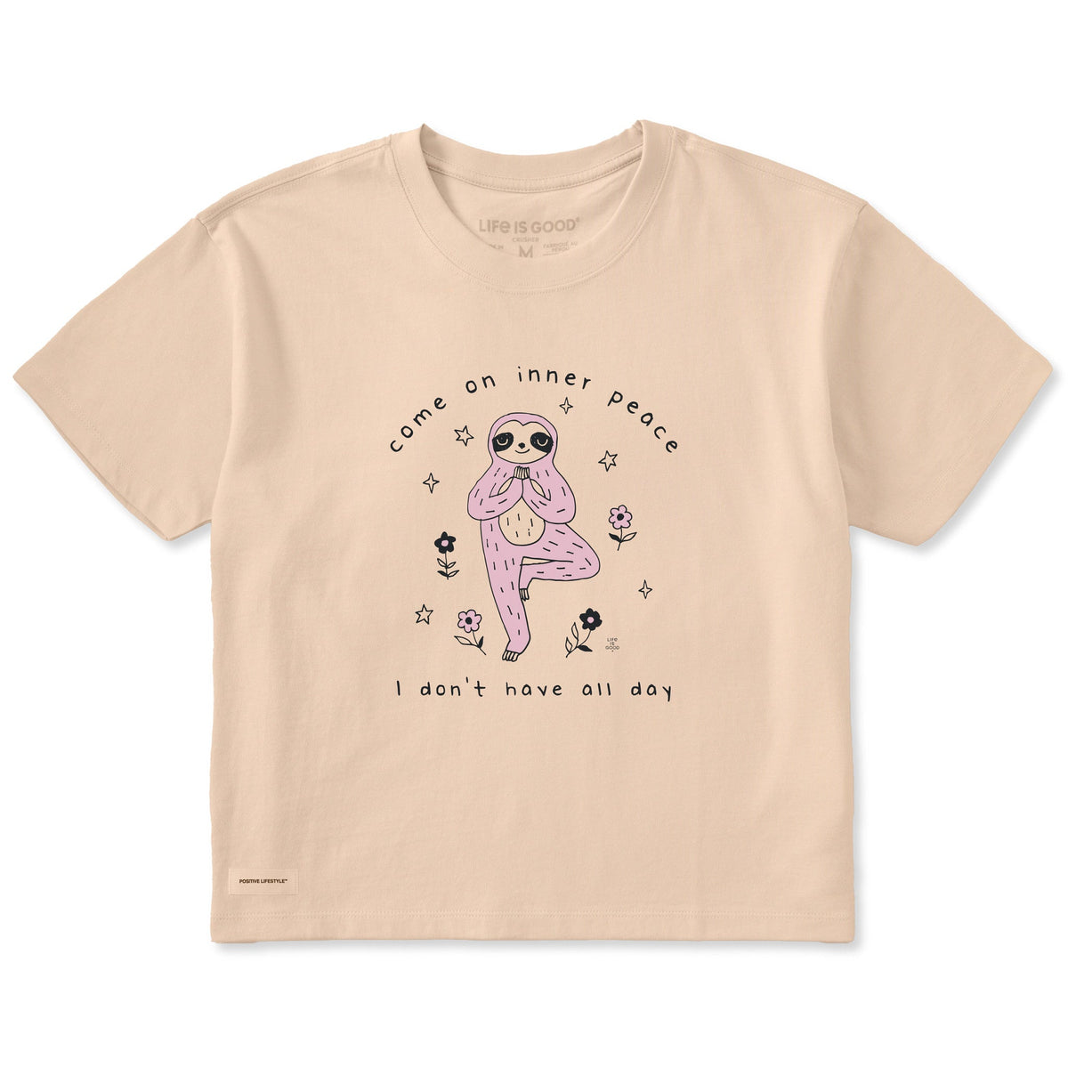 Women's Come on Inner Peace Short Sleeve Crusher Boxy Tee