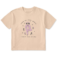 Women's Come on Inner Peace Short Sleeve Crusher Boxy Tee