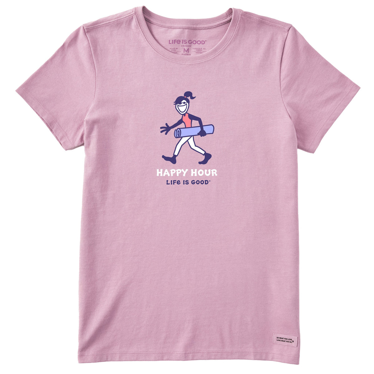 Women's Happy Hour Yoga Arch Short Sleeve Crusher Tee