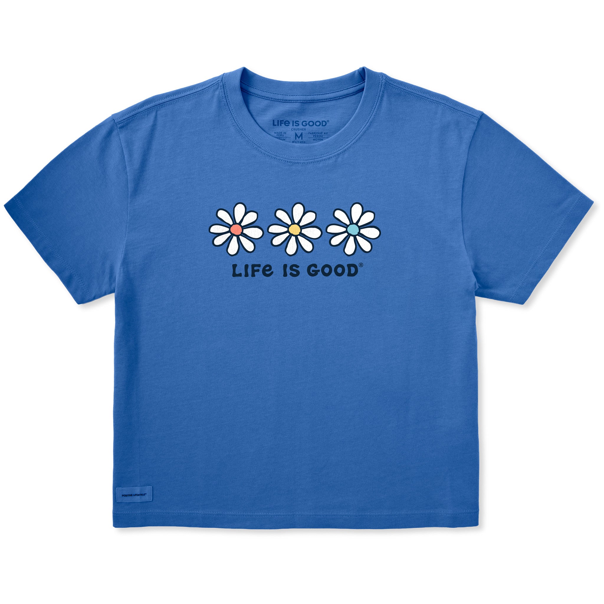 Women's 3 Daisies Short Sleeve Crusher Boxy Tee