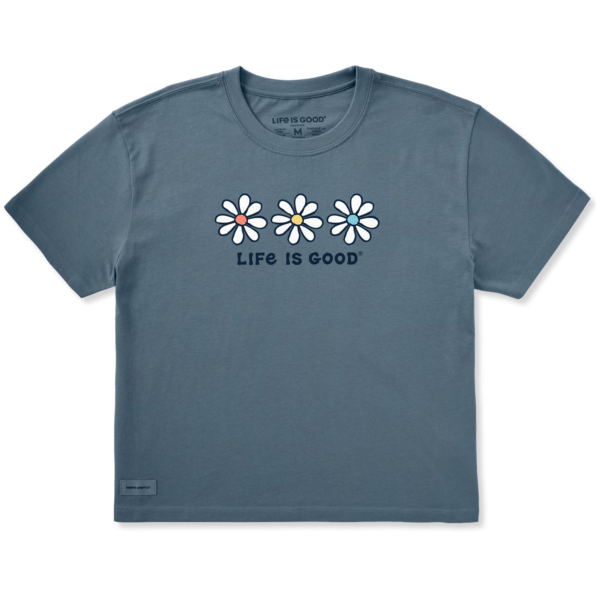 Women's 3 Daisies Short Sleeve Crusher Boxy Tee