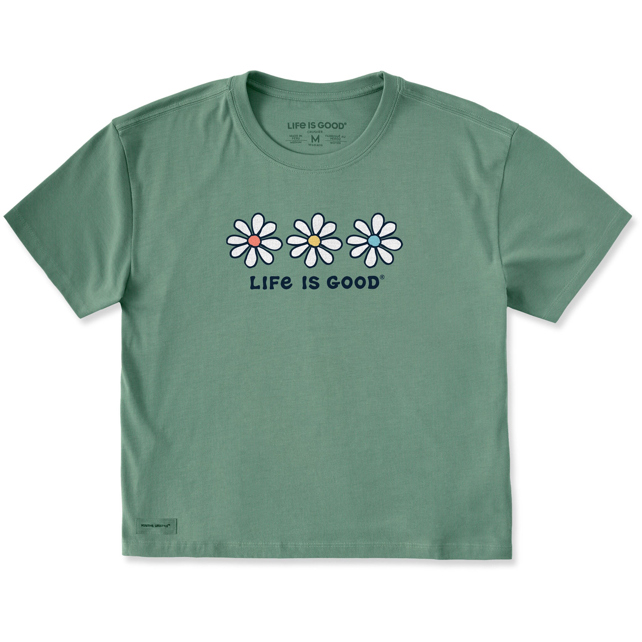 Women's 3 Daisies Short Sleeve Crusher Boxy Tee