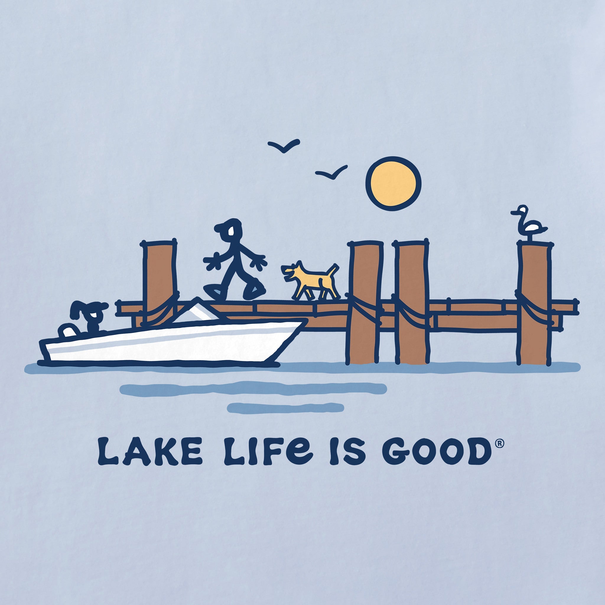 Men's Dock Lake Life is Good Short Sleeve Tee