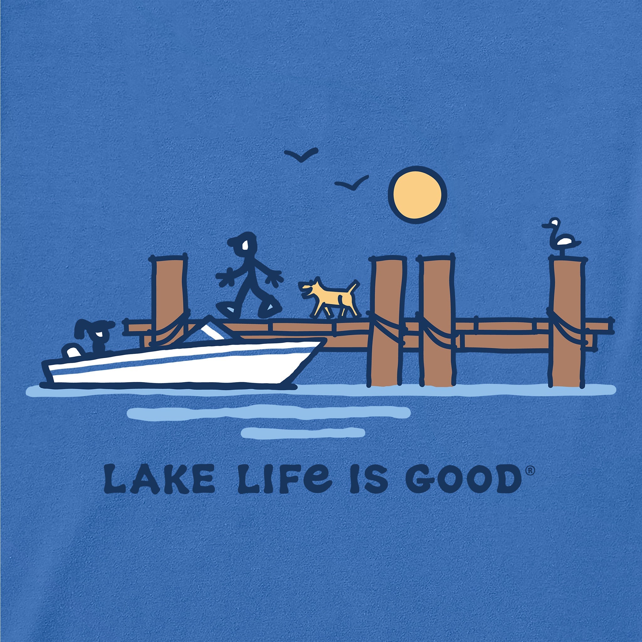 Men's Dock Lake Life is Good Short Sleeve Tee