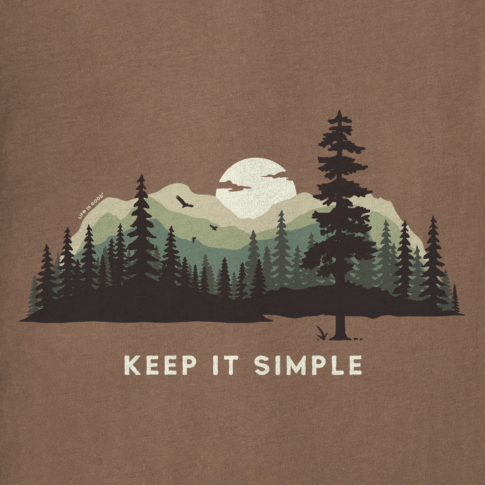 Men's Keep it Simple Evergreen Silo Short Sleeve Tee