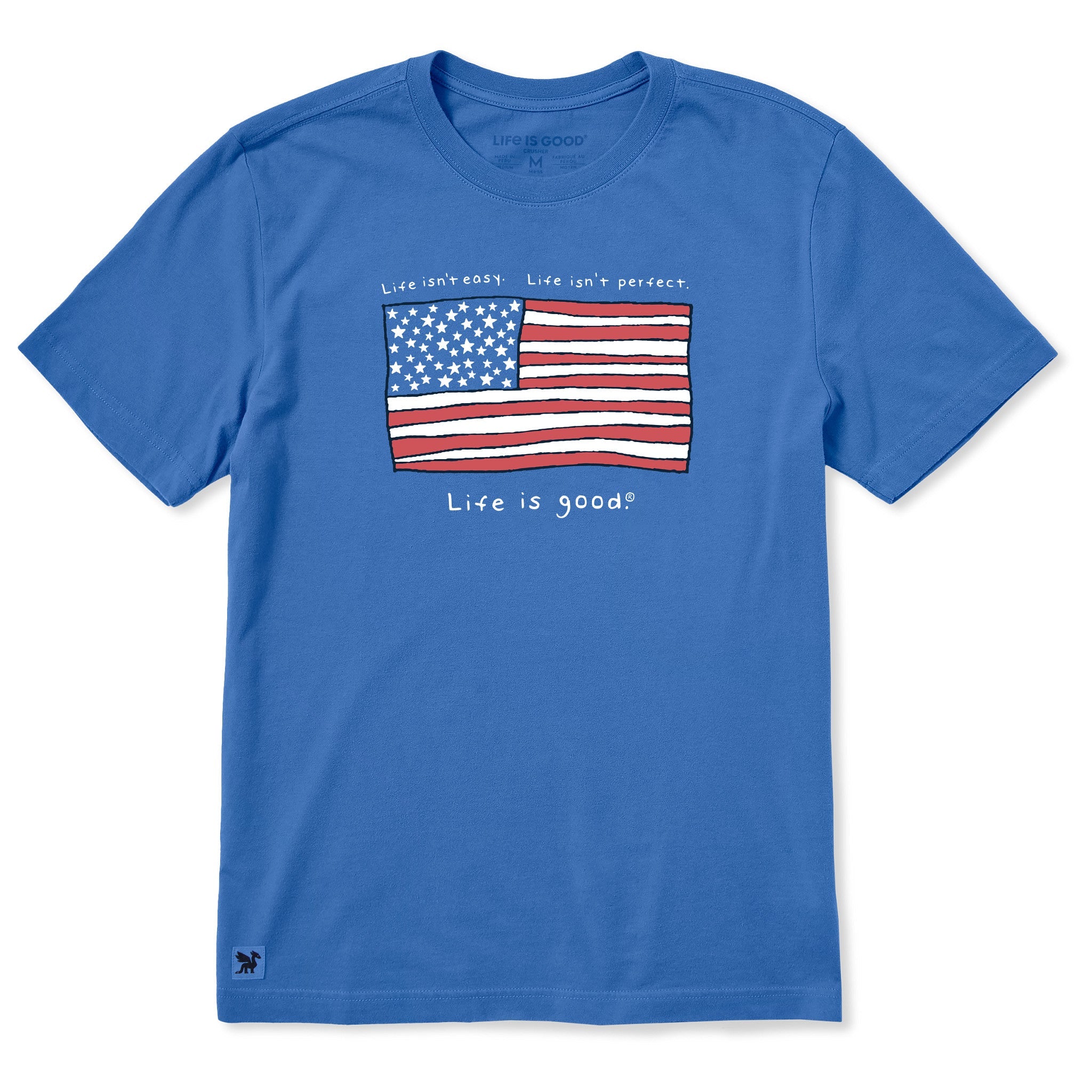 Men's Life is Good America Short Sleeve Crusher Tee