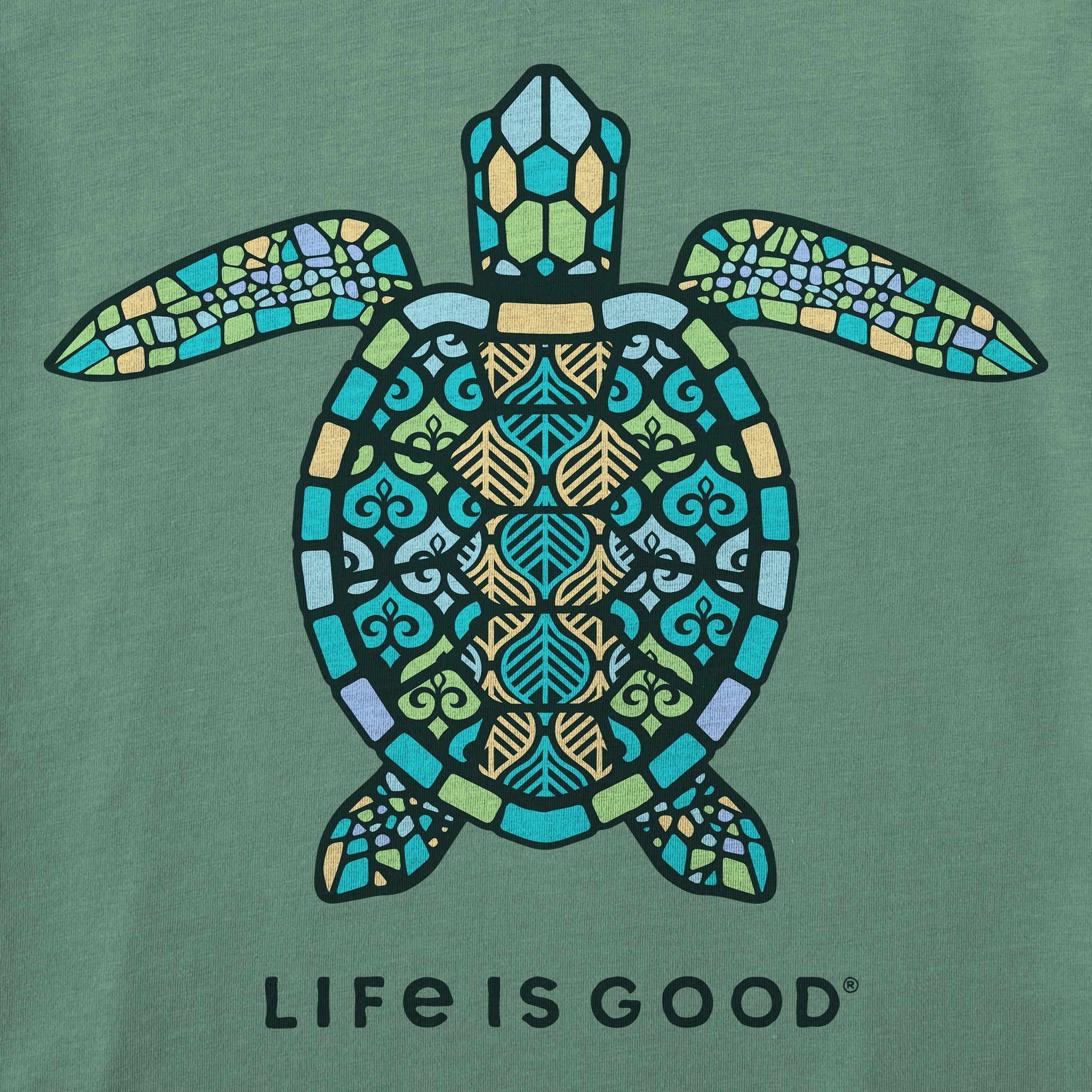 Men's Mandala Turtle Short Sleeve Tee