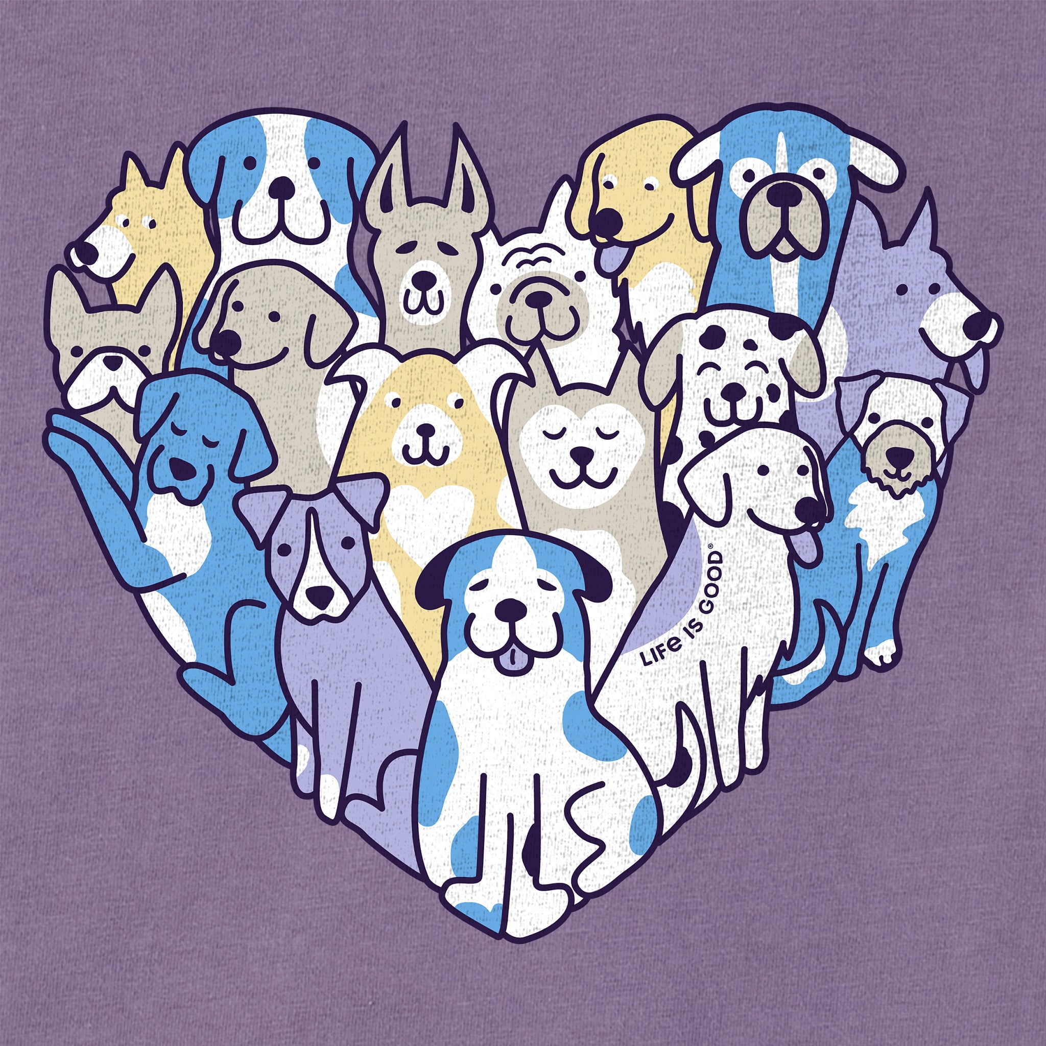 Women's Heart of Dogs Short Sleeve Vee