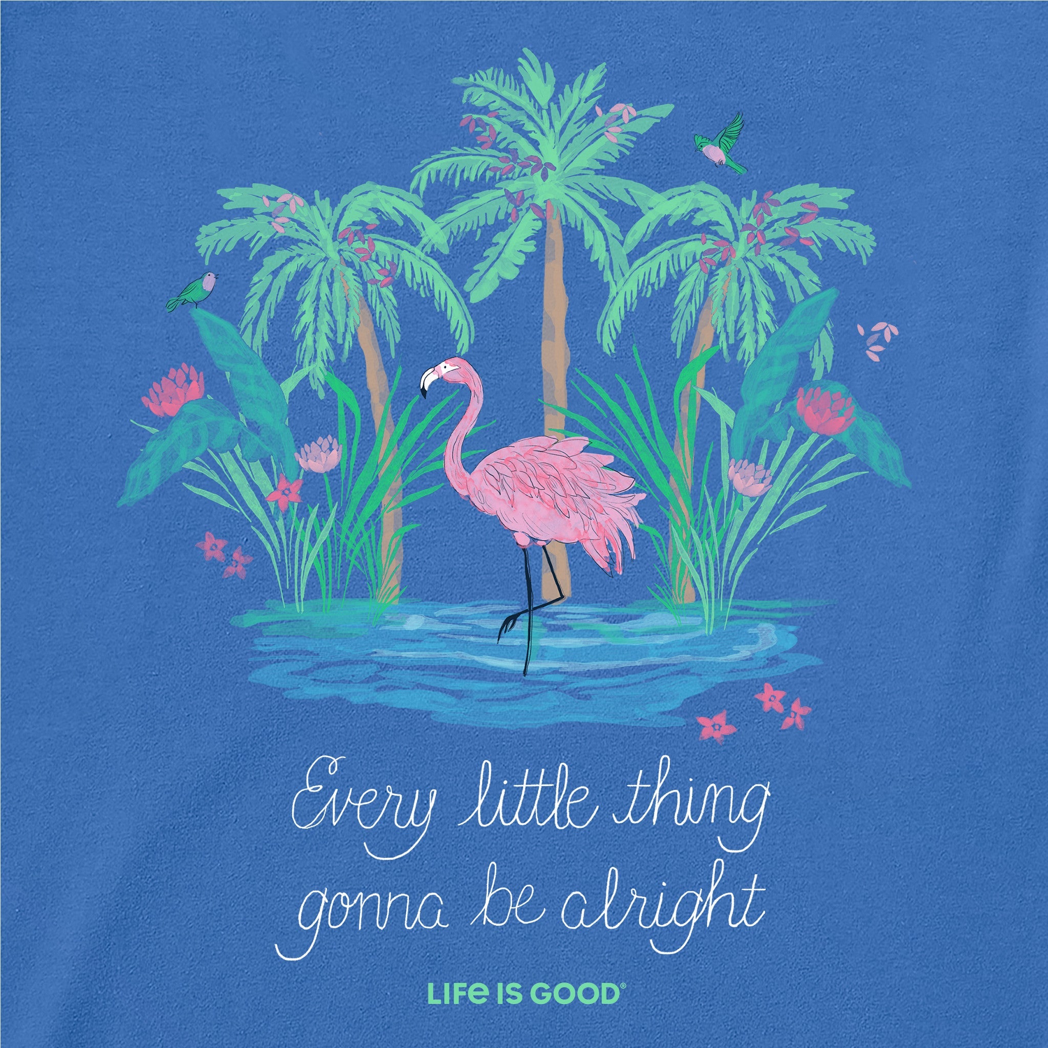 Women's Every Little Thing Flamingo Short Sleeve Tee