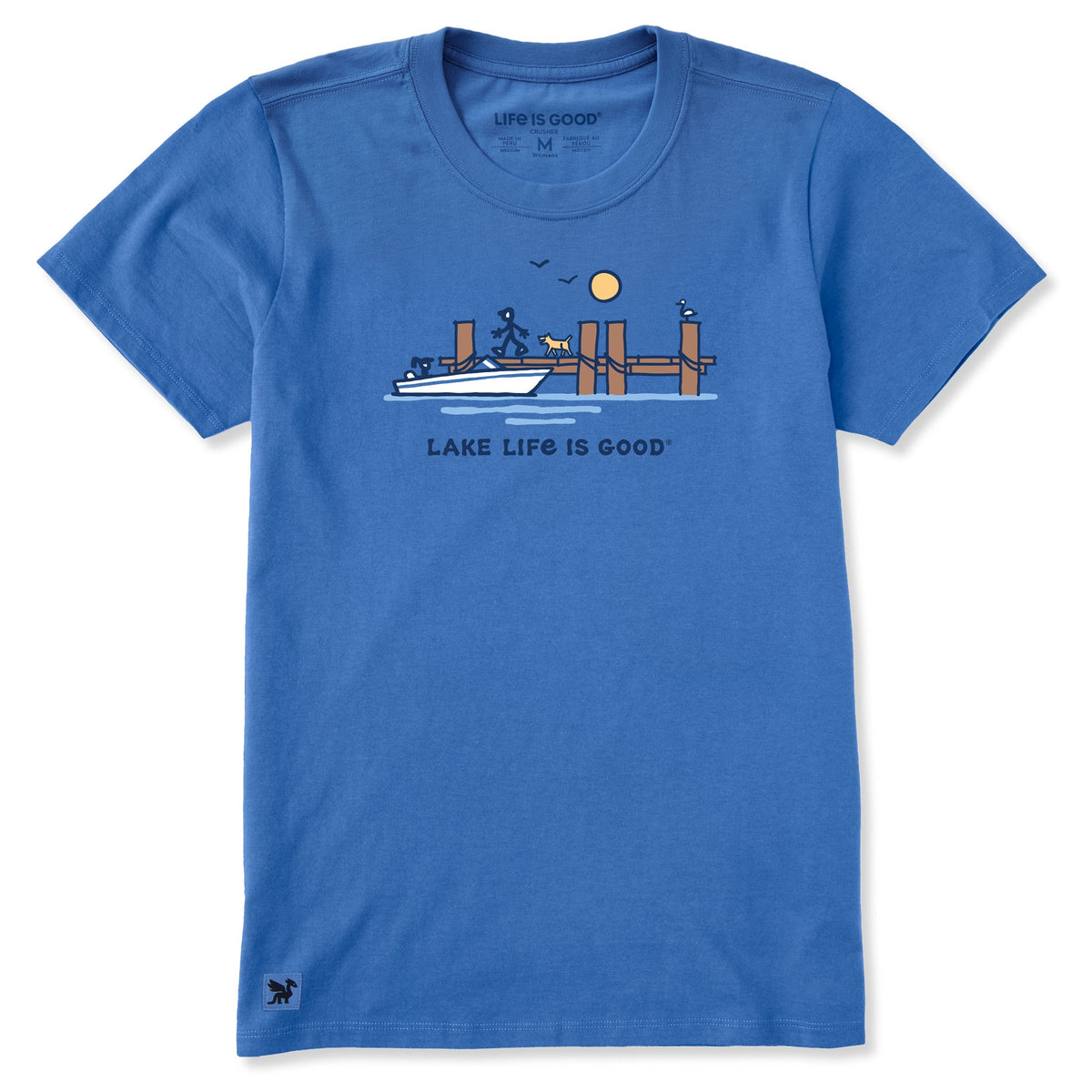 Women's Dock Lake Life is Good Short Sleeve Crusher Tee