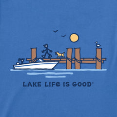 Women's Dock Lake Life is Good Short Sleeve Crusher Tee