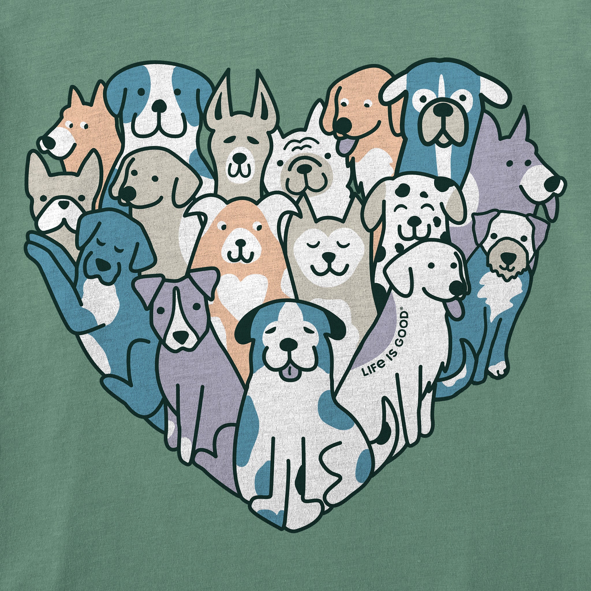 Women's Heart of Dogs Short Sleeve Tee