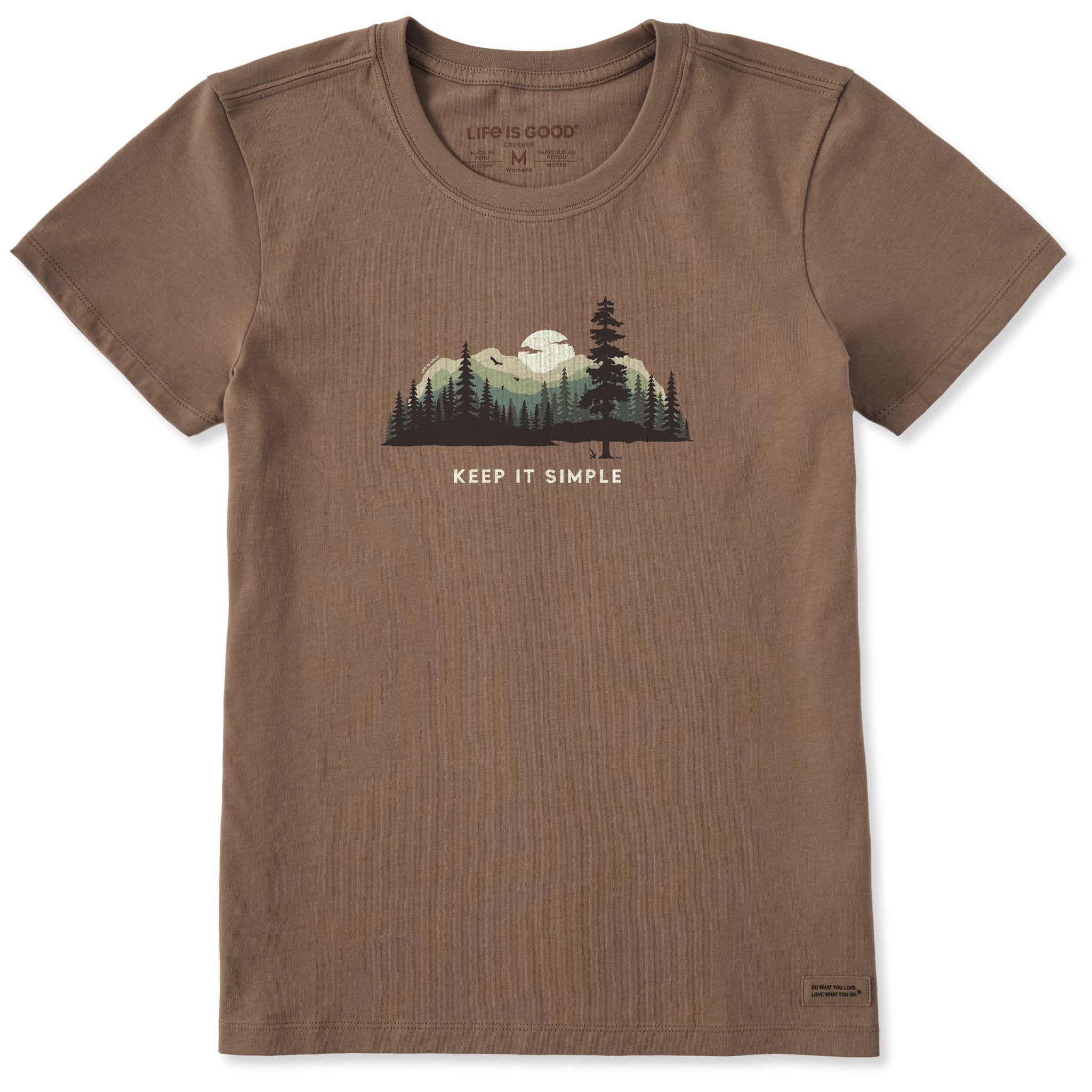 Women's Keep it Simple Evergreen Silo Short Sleeve Crusher Tee