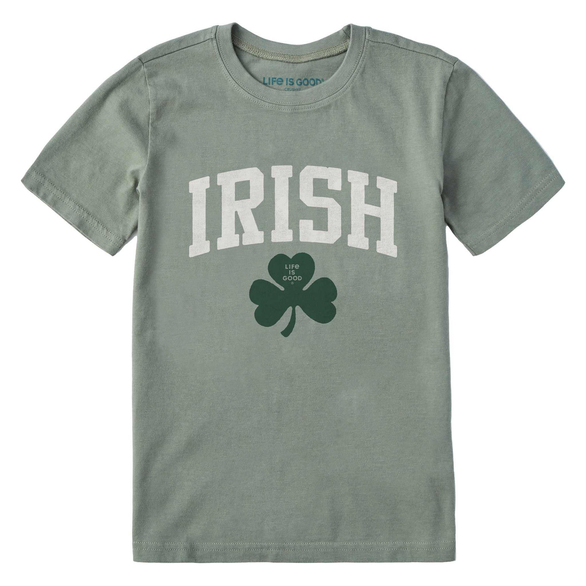 Kids Irish Clover Short Sleeve Crusher Tee