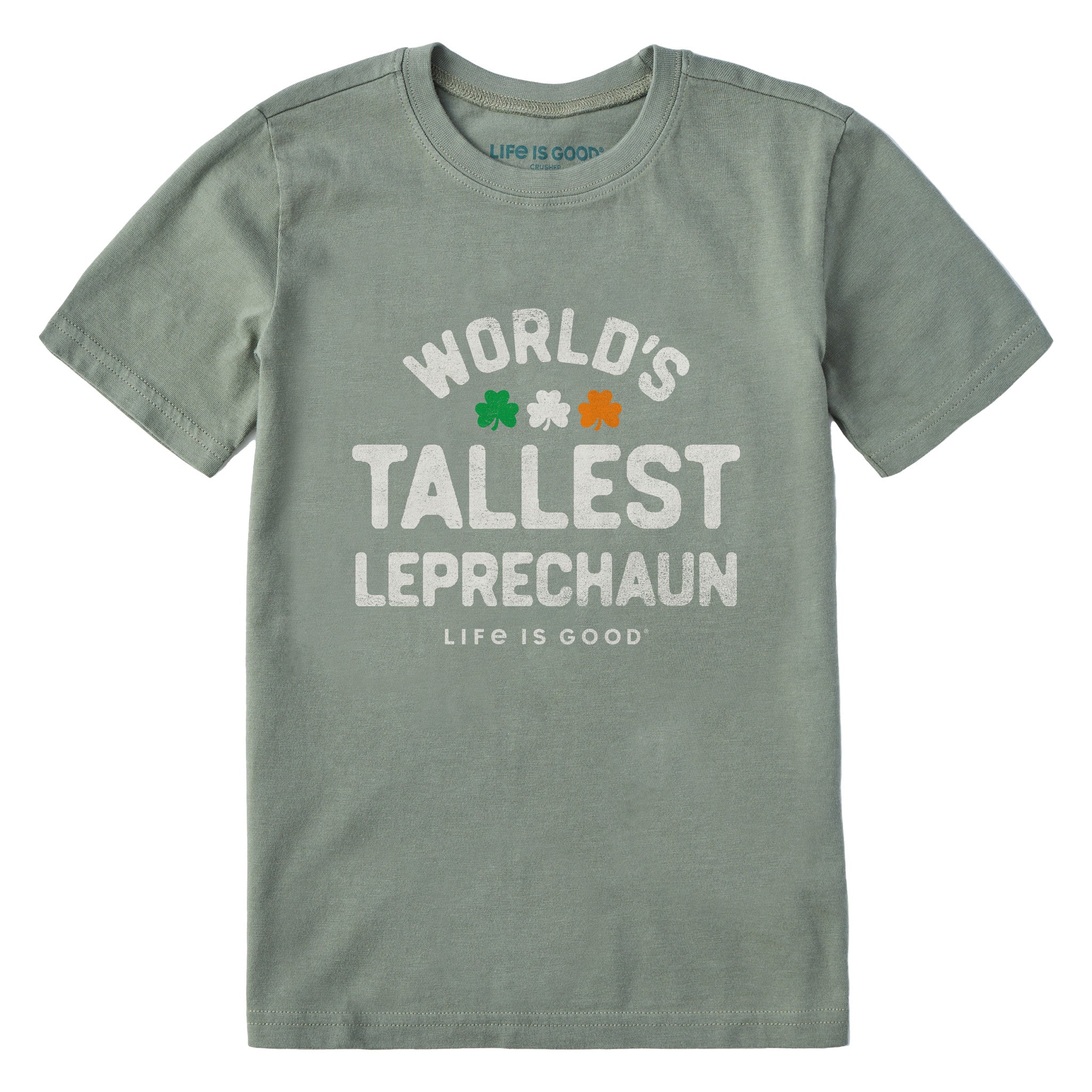 Kids World's Tallest Leprechaun Short Sleeve Crusher Tee