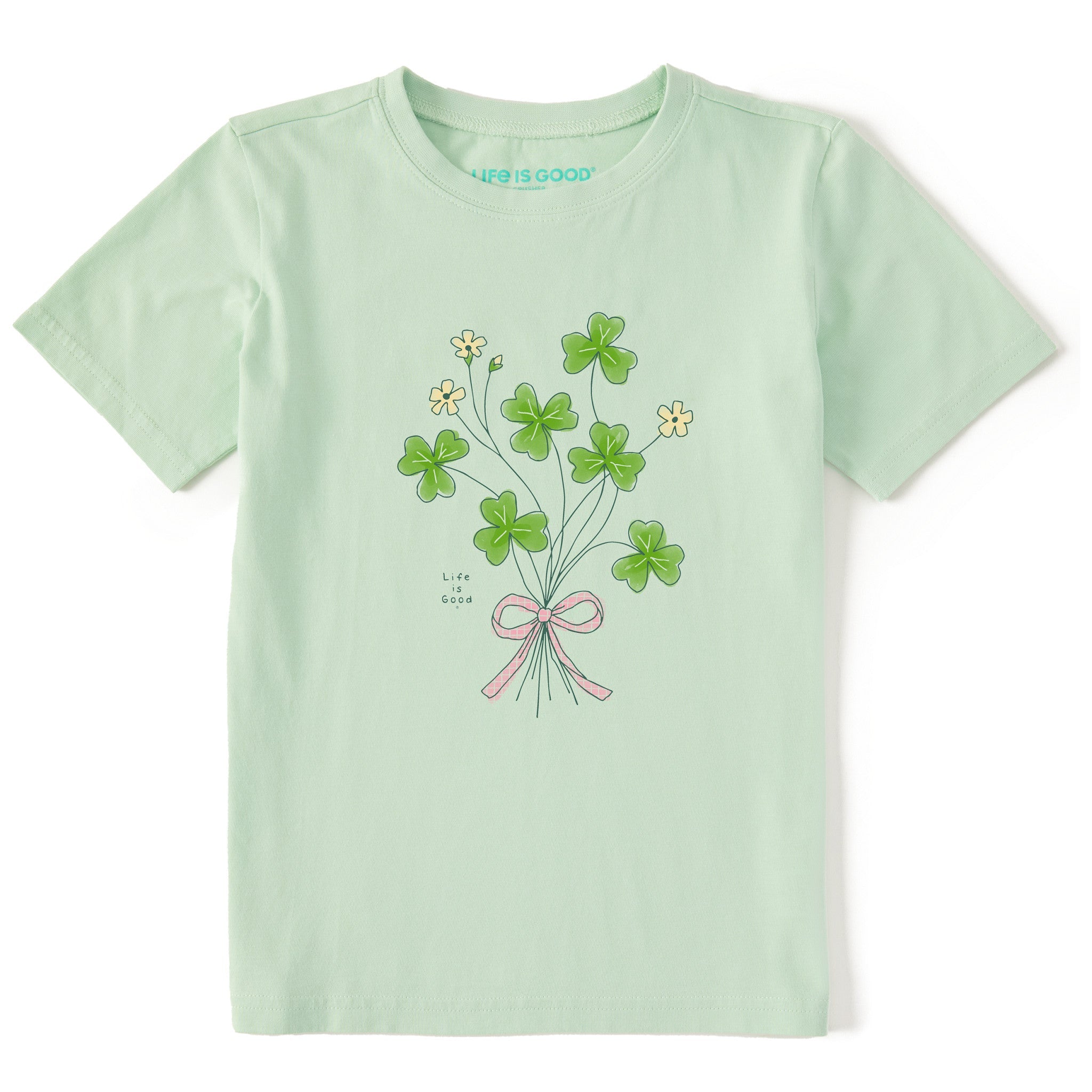 Kids Wildflower Shamrocks Short Sleeve Crusher Tee