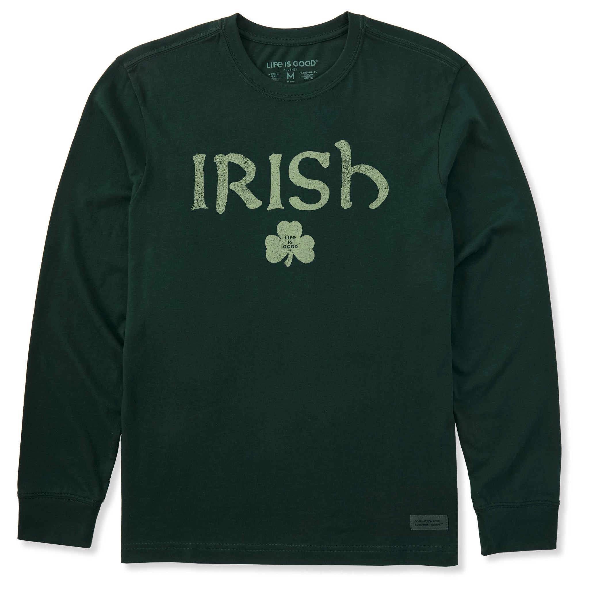 Men's Irish Clover 2 Long Sleeve Crusher Tee