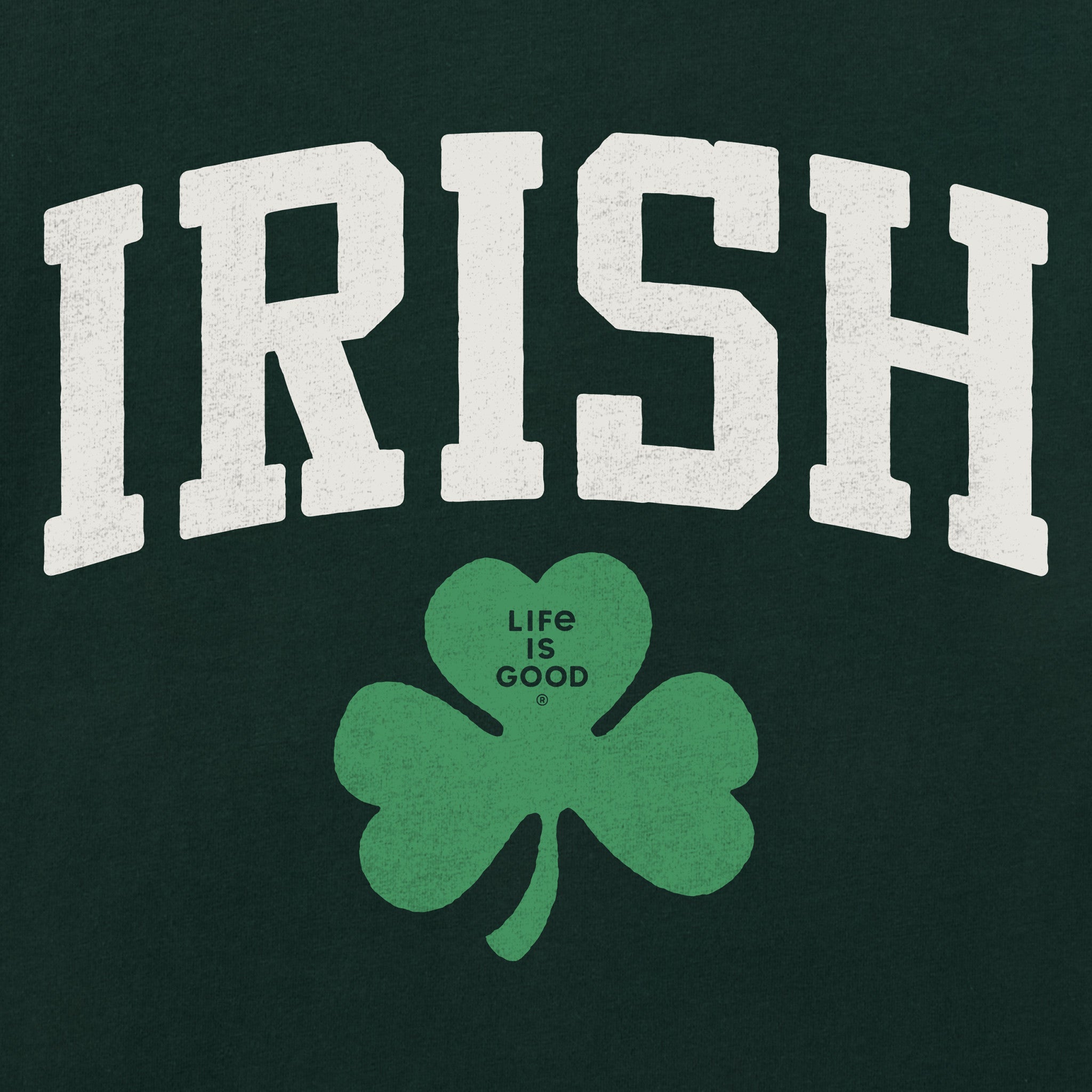 Men's Irish Clover Long Sleeve Crusher Tee