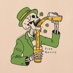 Men's Free Refills St. Patrick's Day Short Sleeve Crusher Tee