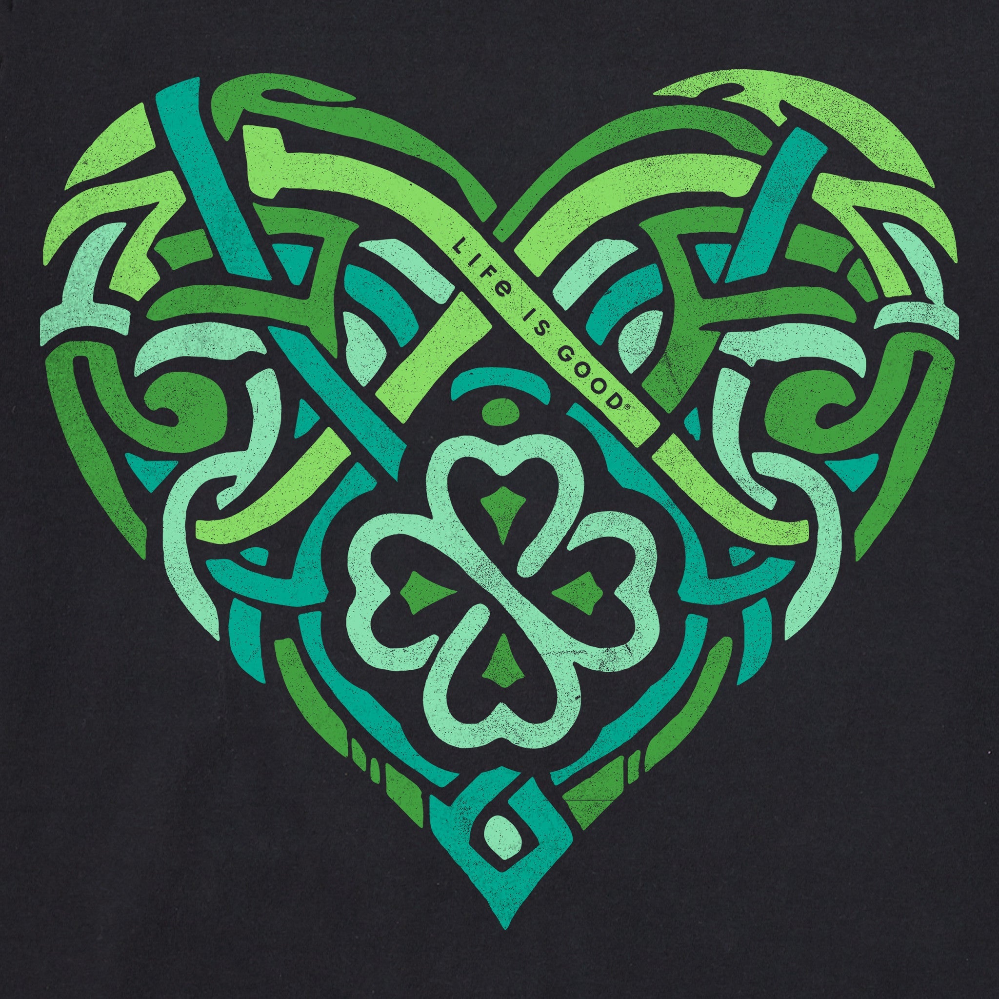 Women's Celtic Heart Long Sleeve Crusher Vee