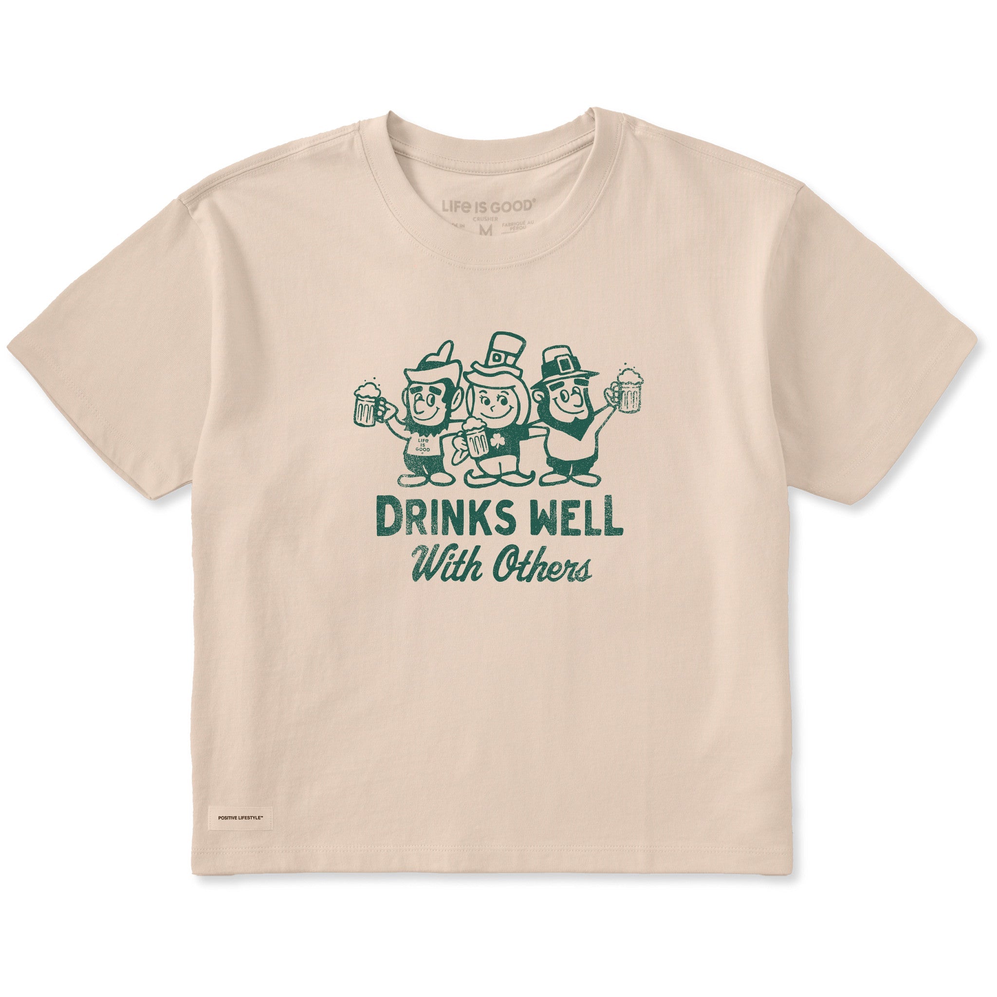 Women's Drinks Well Leprechauns Short Sleeve Crusher Boxy Tee