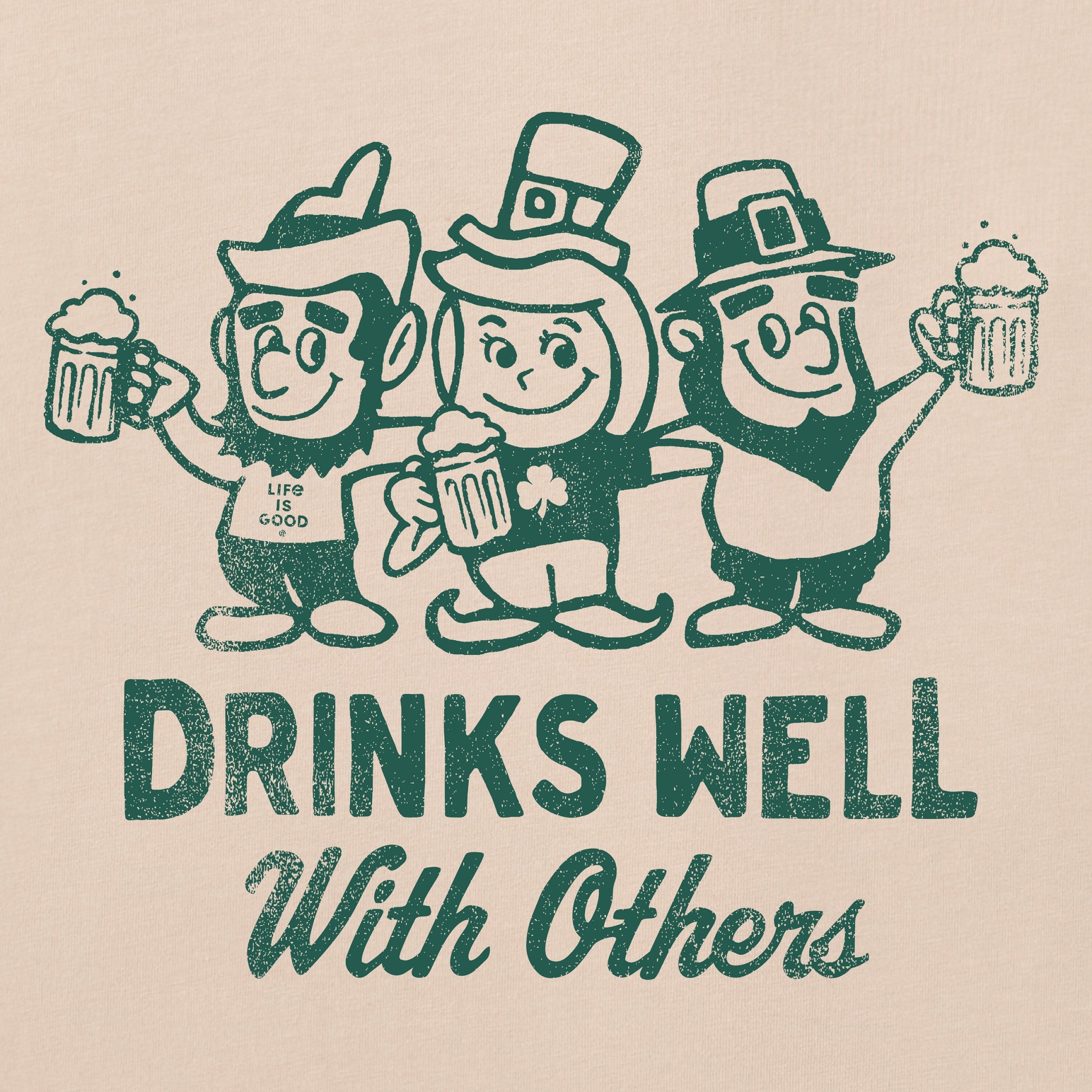 Women's Drinks Well Leprechauns Short Sleeve Crusher Boxy Tee