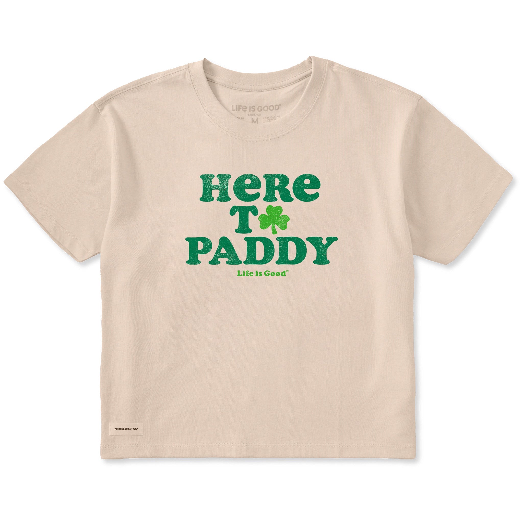Women's Cooper Here to Paddy Clover Short Sleeve Crusher Boxy Tee