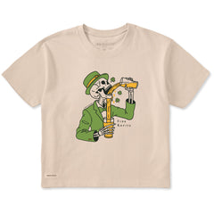 Women's Free Refills St. Patrick's Day Short Sleeve Crusher Boxy Tee