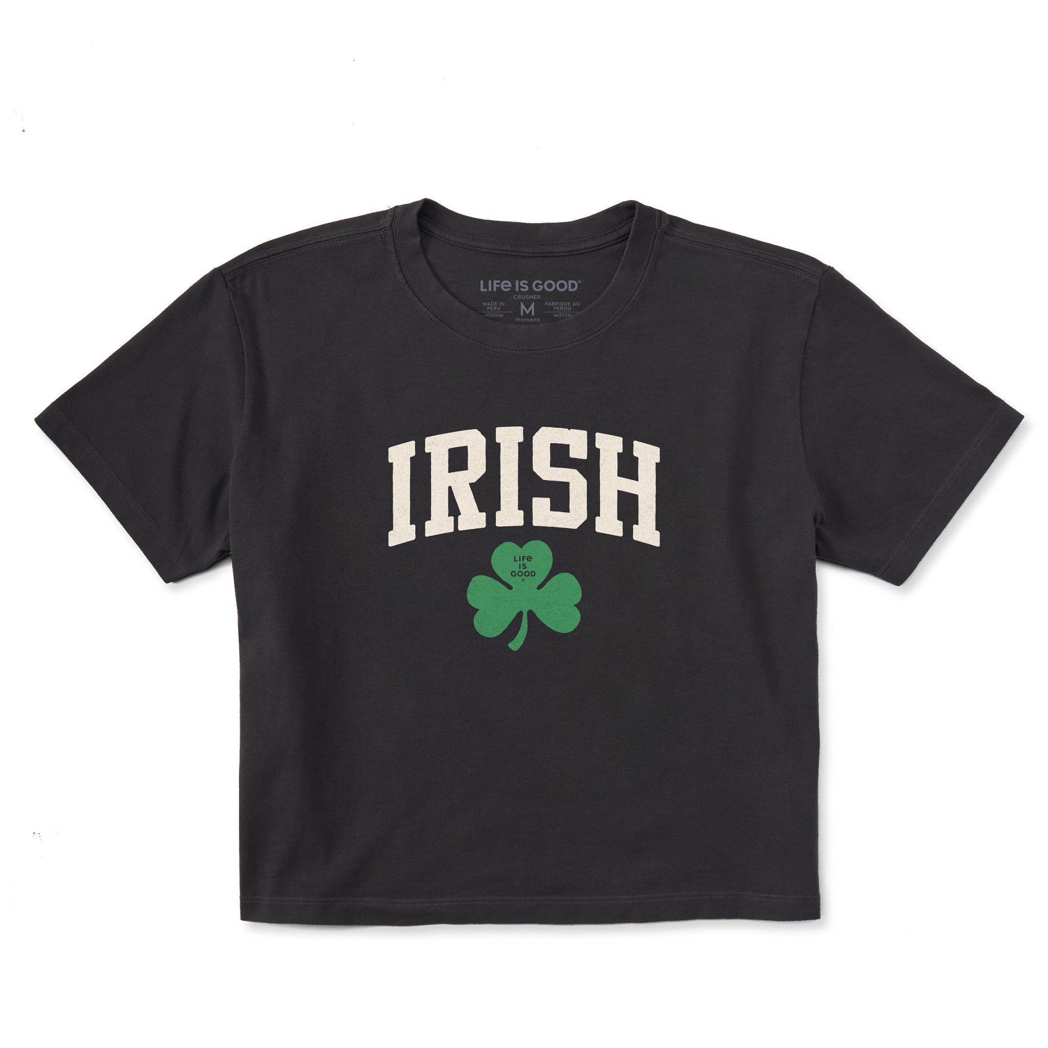 Women's Irish Clover Short Sleeve Crusher Boxy Tee