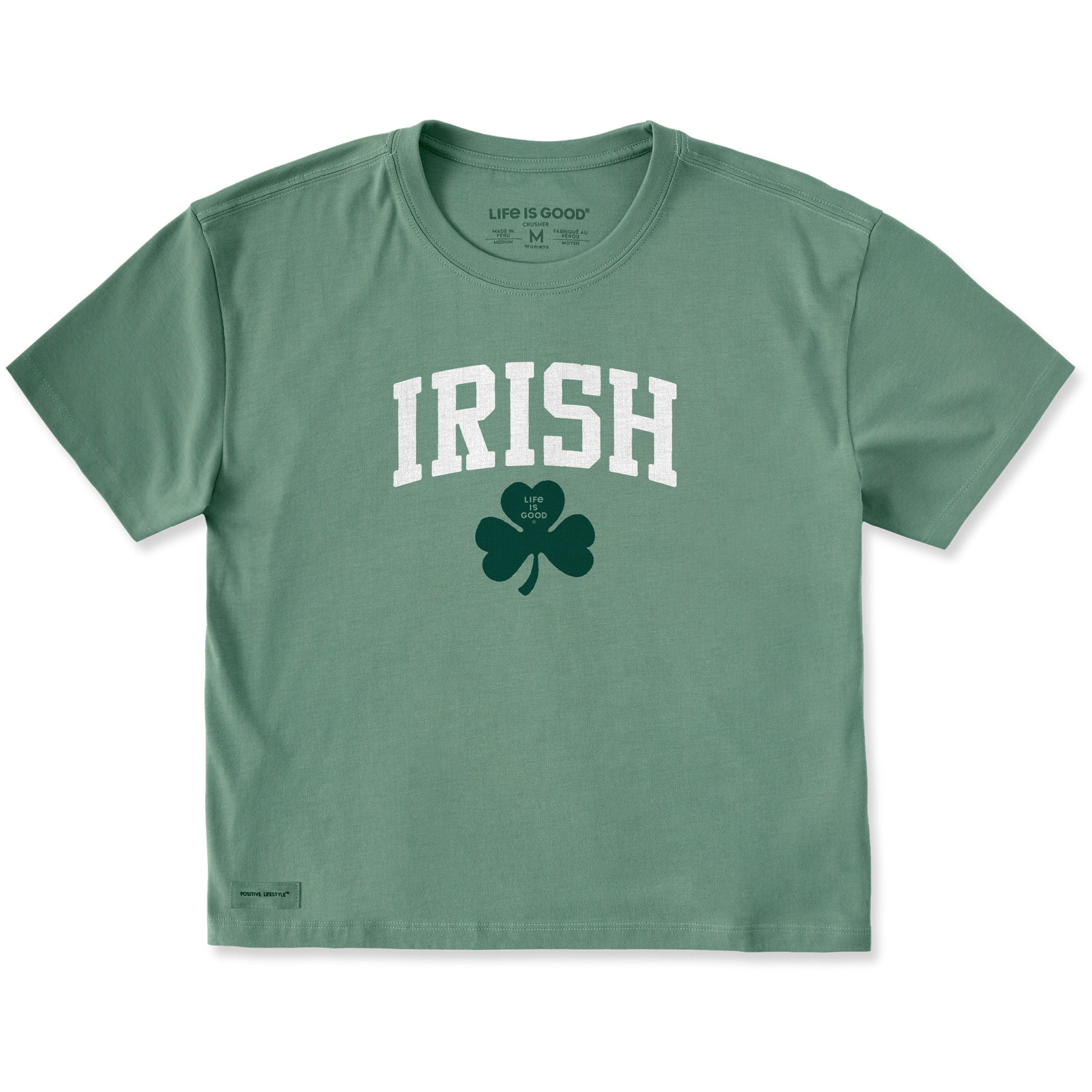 Women's Irish Clover Short Sleeve Crusher Boxy Tee