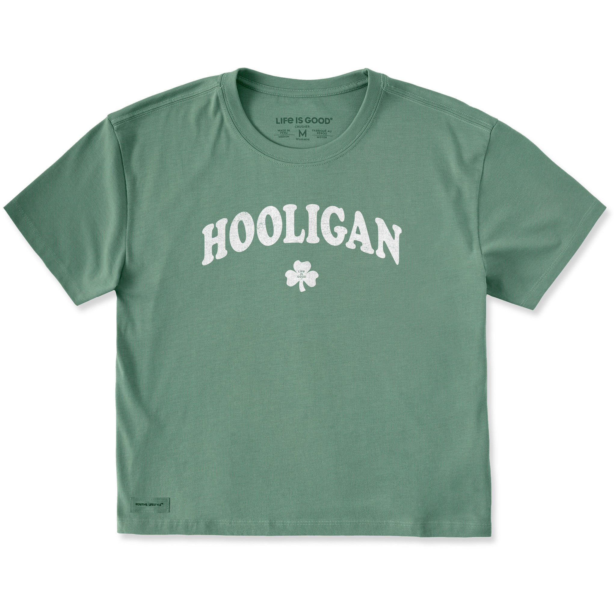 Women's Hooligan Clover Short Sleeve Crusher Boxy Tee