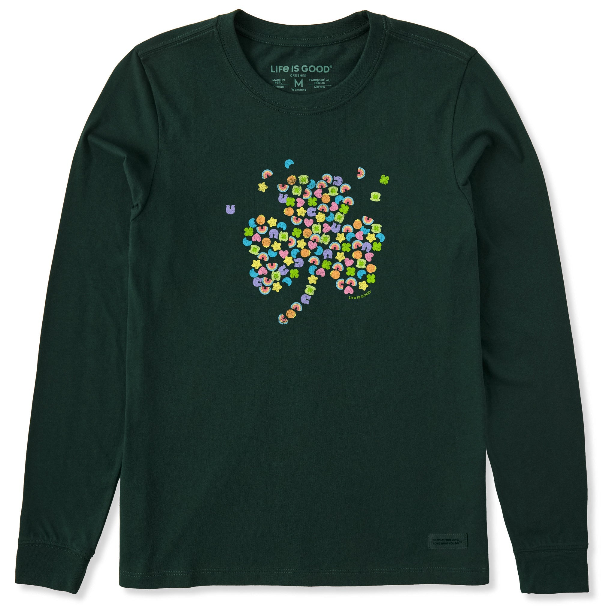Women's Charmed Clover Long Sleeve Crusher Tee